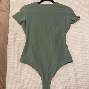 Olive Green Short Sleeve Bodysuit